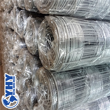 0.9m Height Galvanized 100mm Vertical Wire Distance 100m long field fence 