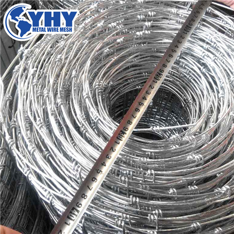 0.9m Height Galvanized 100mm Vertical Wire Distance 100m long field fence 