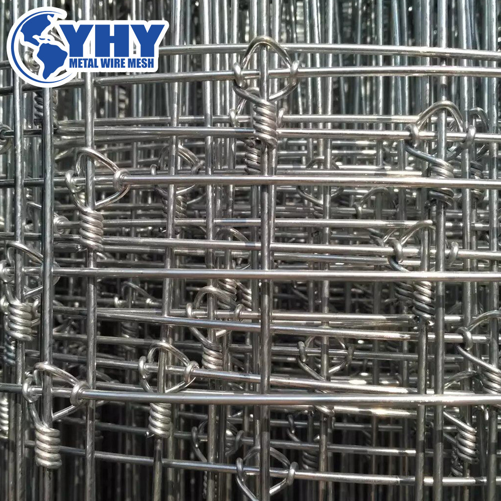 1.55m Height Galvanized 50mm Vertical Wire Distance 50m long tight lock fence 