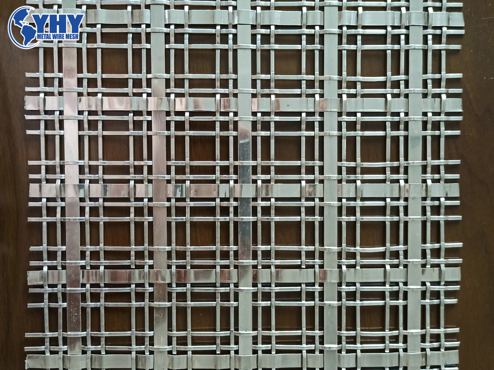 Stainless Steel Woven Metal Decorative Lock Crimped Wire Mesh On Sale Chinese Factory Supply 9374