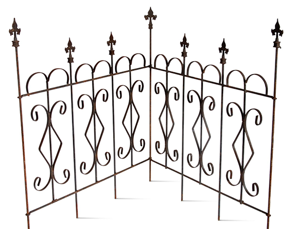 Wrought Iron Garden Fence